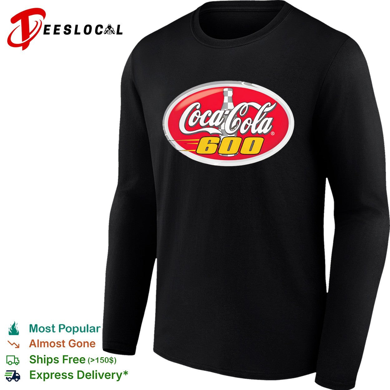 Coca Cola 600 Nascar Racing Event Logo Checkered Bottle shirt