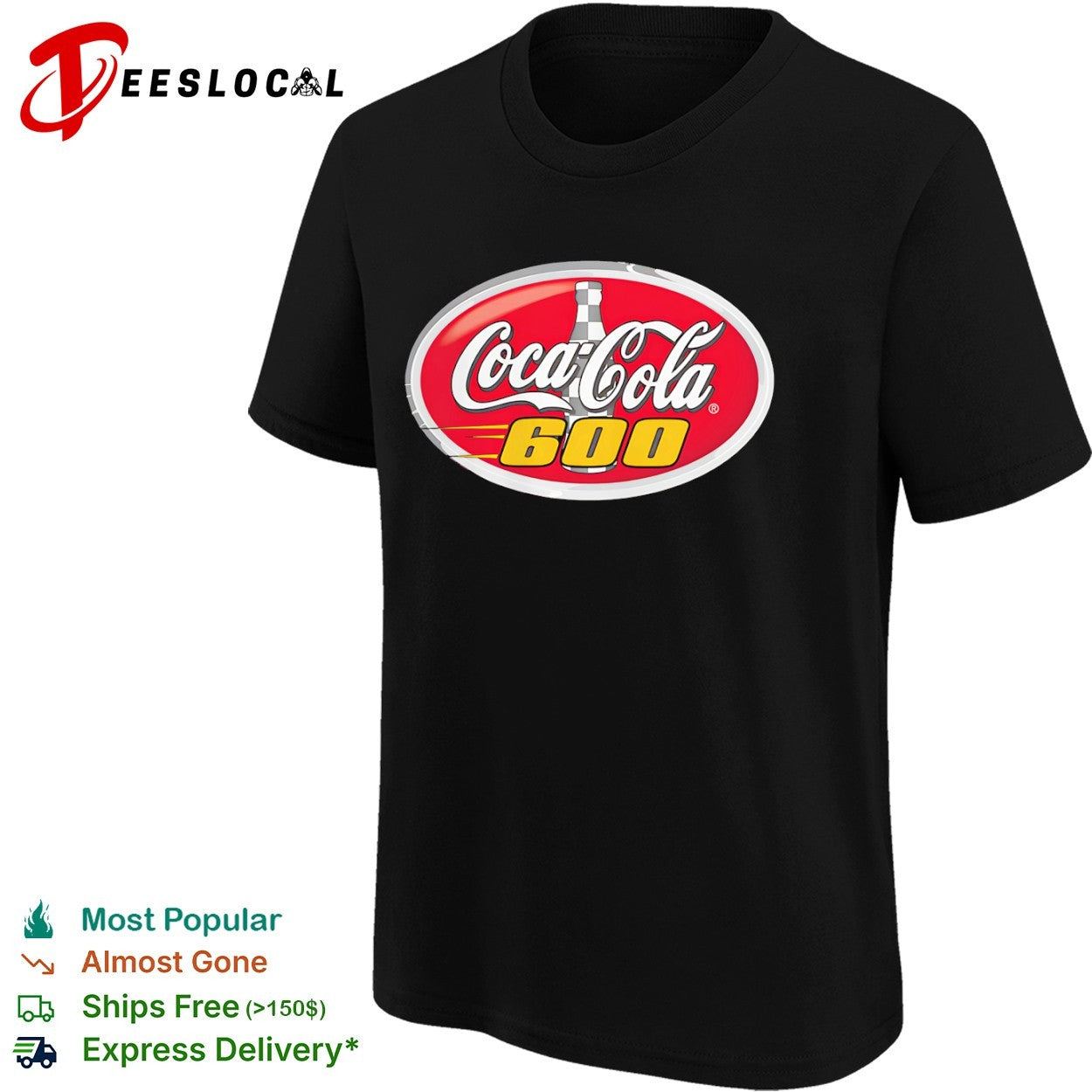 Coca Cola 600 Nascar Racing Event Logo Checkered Bottle shirt