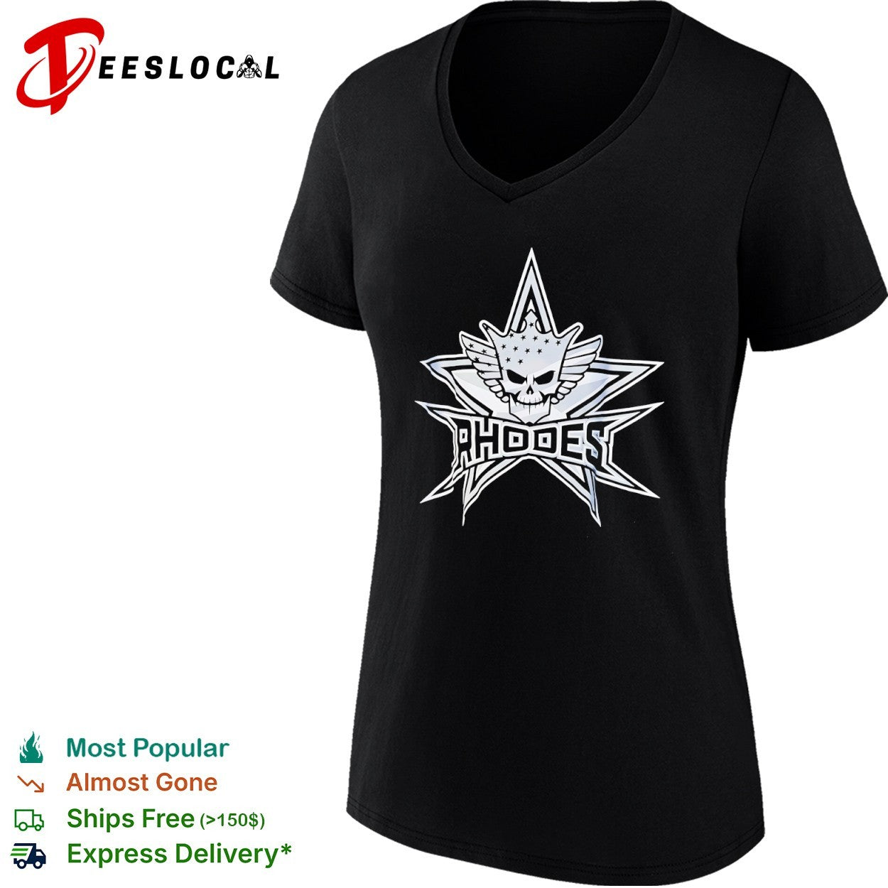 Cody Rhodes WWE Skull Shirt
