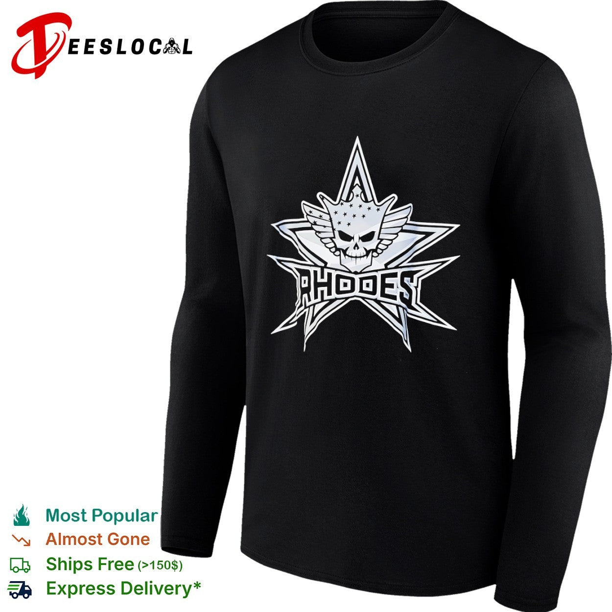 Cody Rhodes WWE Skull Shirt