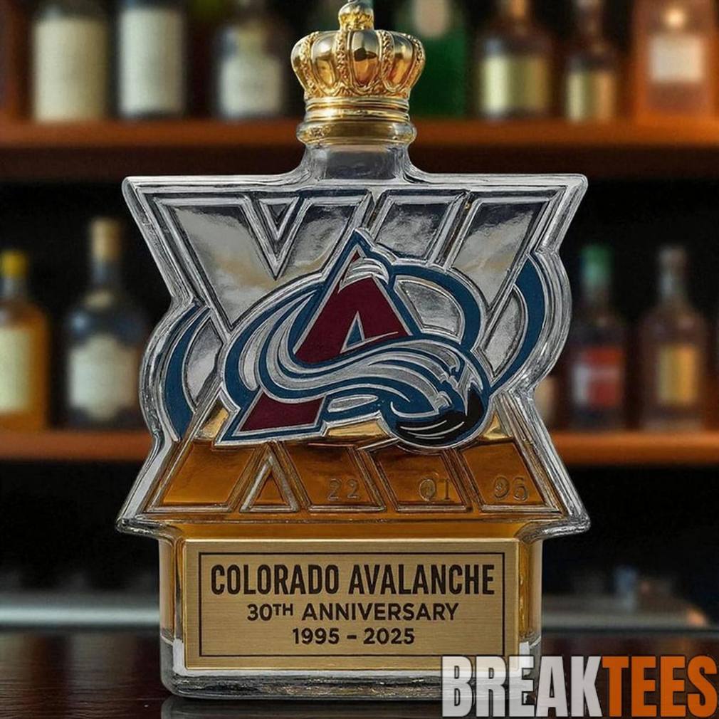 Colorado Avalanche 30th Anniversary Limited Edition Whiskey Bottle