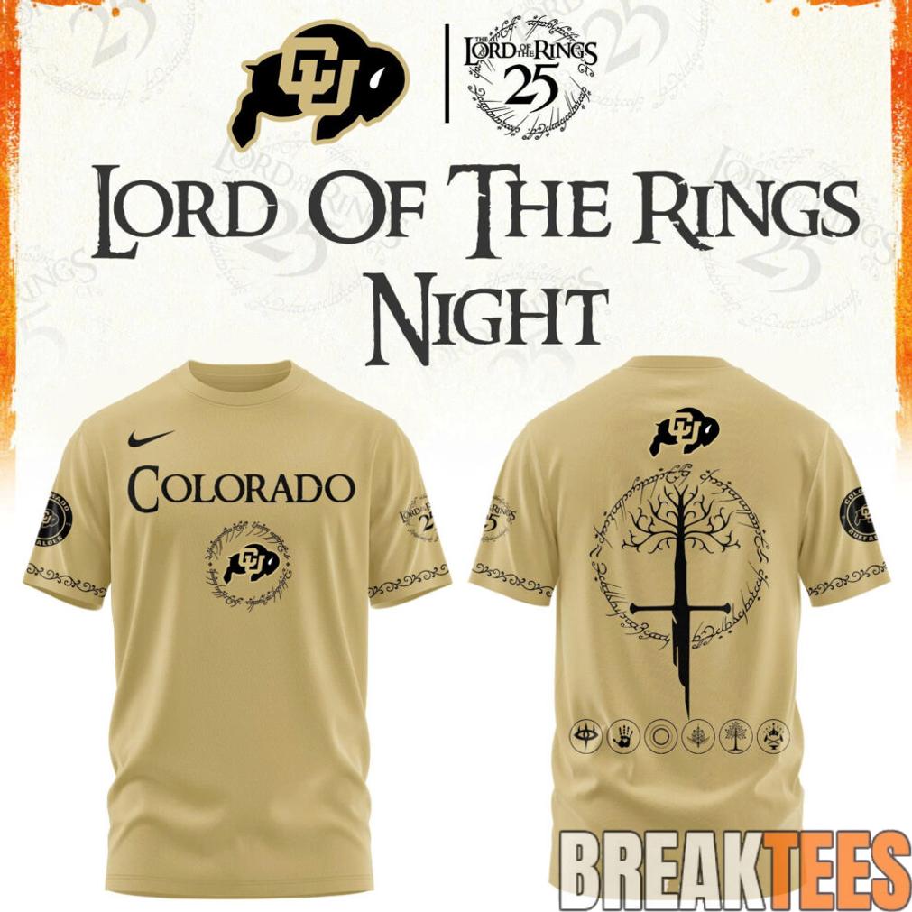 Colorado Buffaloes x The Lord of The Rings Night 2026 Shirt