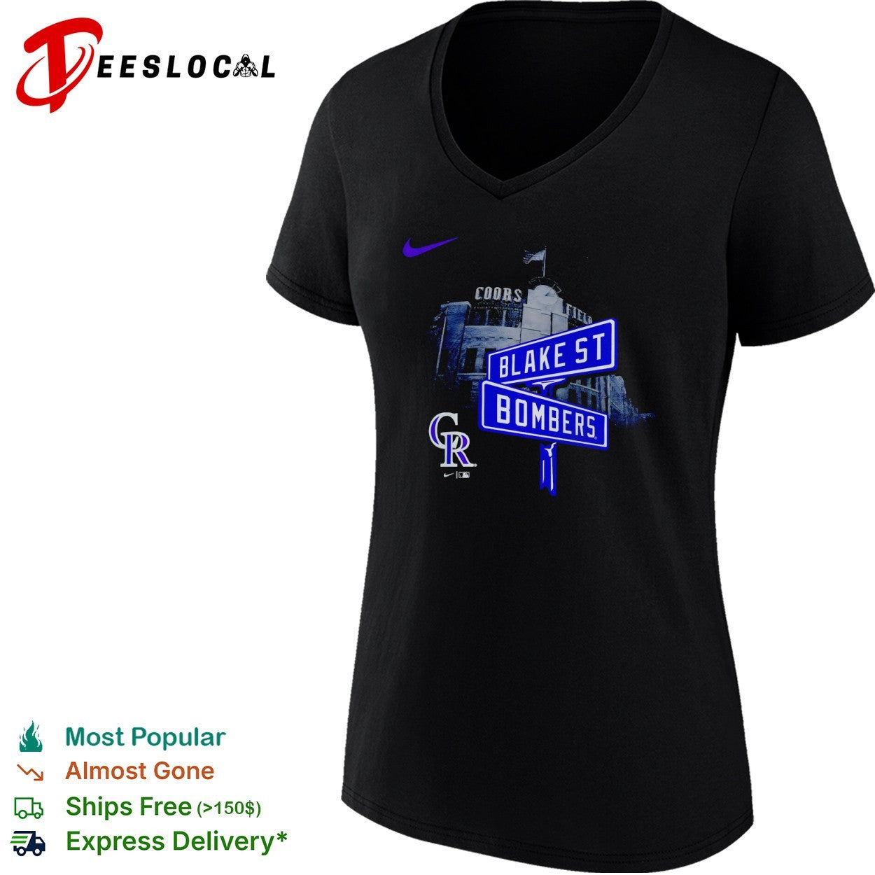 Colorado Rockies Blake St Bombers Coors Field MLB Team Logo shirt