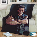 Commando Schwarzenegger Fleece Throw Blanket
