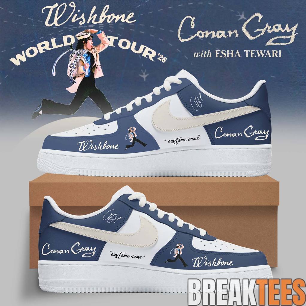 Conan Gray Wishbone World Tour 2026 Custom Air Force 1