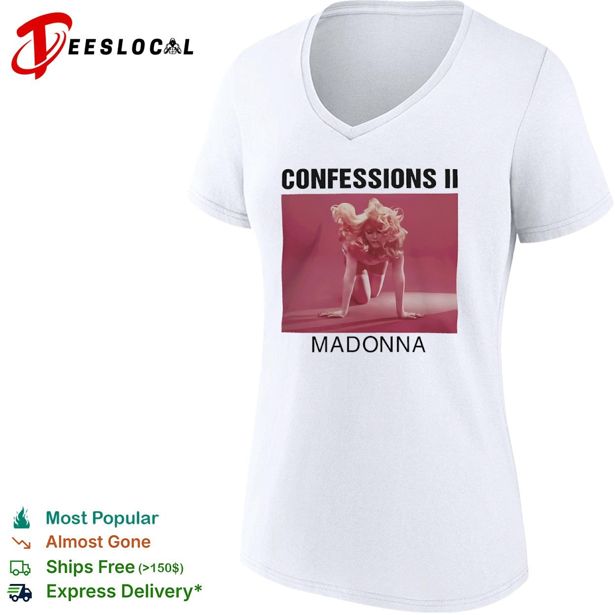 Confessions II Madonna album cover shirt