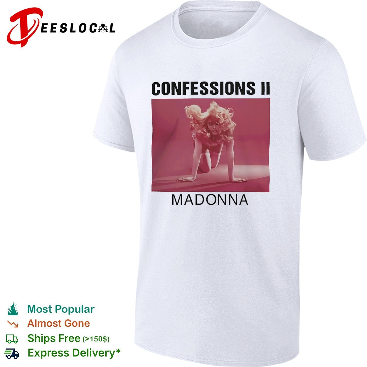 Confessions II Madonna album cover shirt