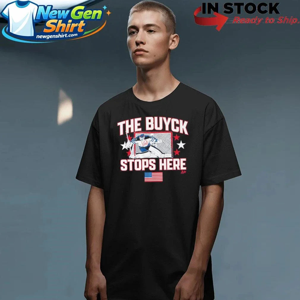 Connor Hellebuyck The Buyck Stops Here Shirt