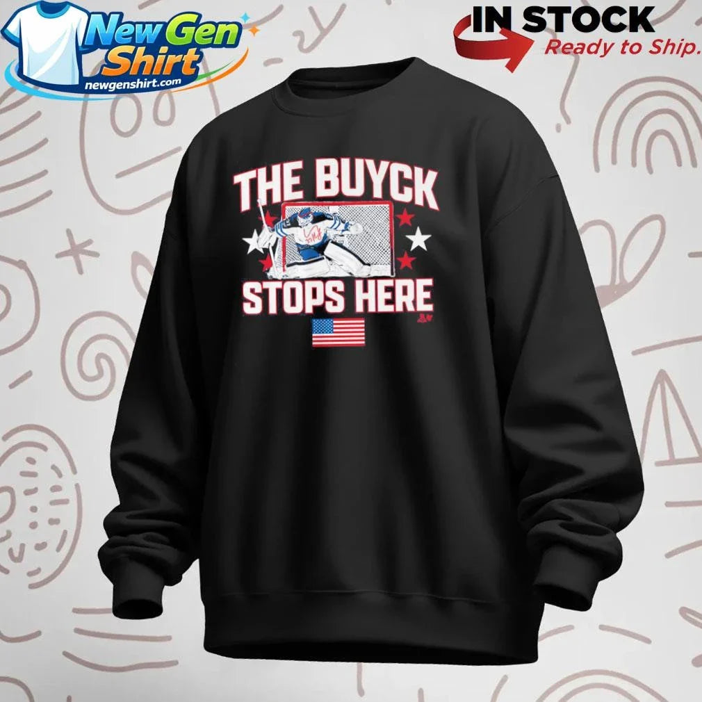 Connor Hellebuyck The Buyck Stops Here Shirt