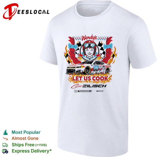 Connor Zilisch Wendy’s Trackhouse Racing NASCAR Let Us Cook Race Car Graphic shirt