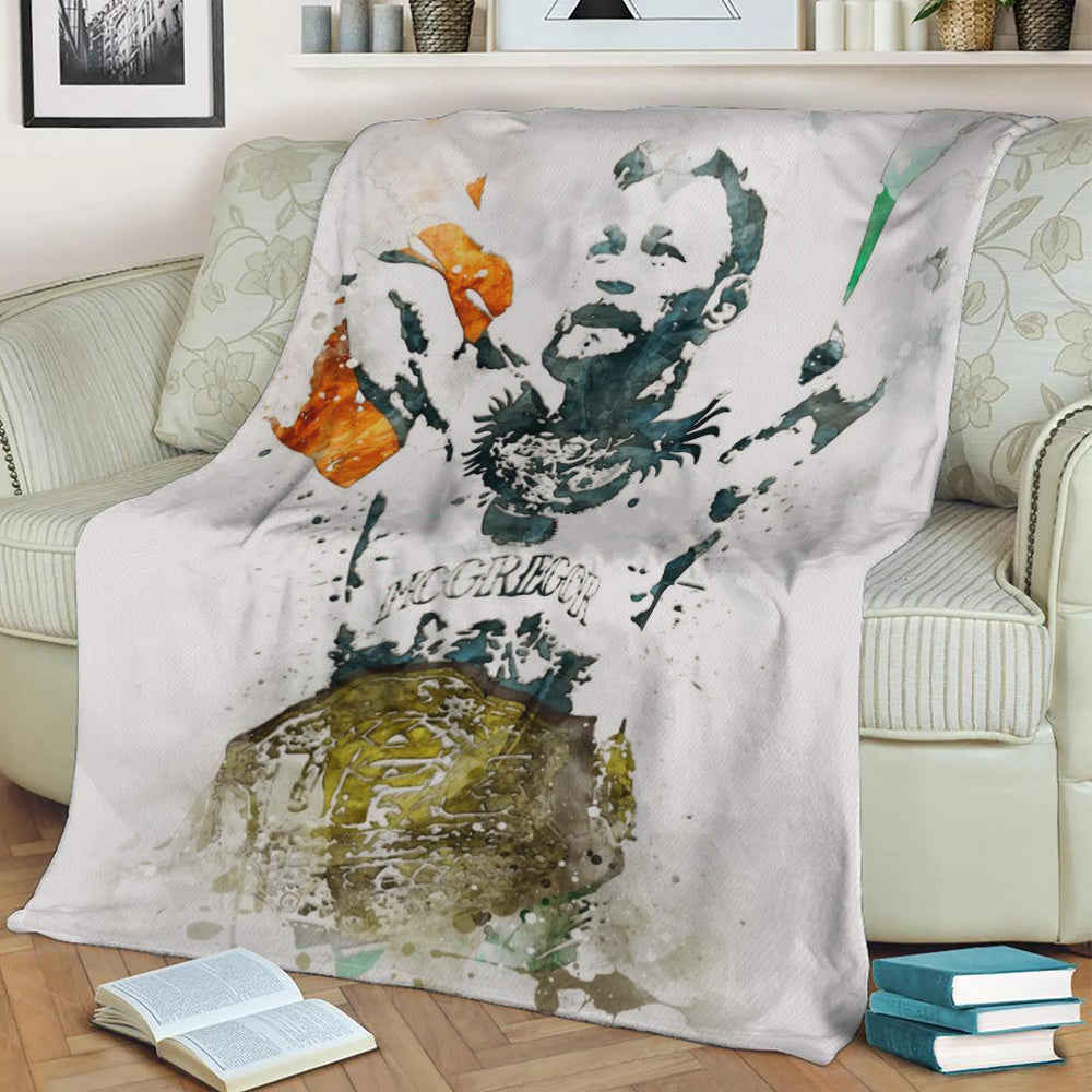 Conor McGregor Fleece Throw Blanket