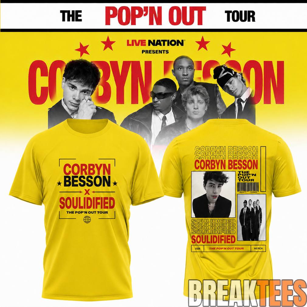 Corbyn Besson x Soulidified The Pop’n Out Tour 2026 Yellow Tee