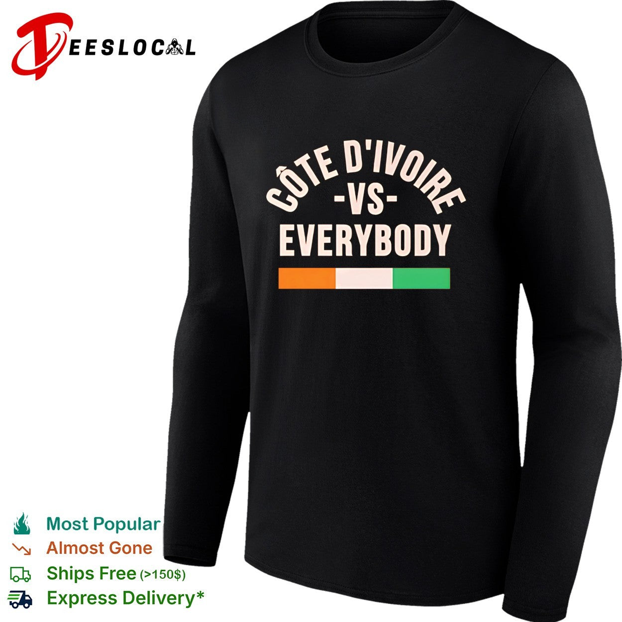 Cote d’Ivoire vs everybody flag soccer pride shirt