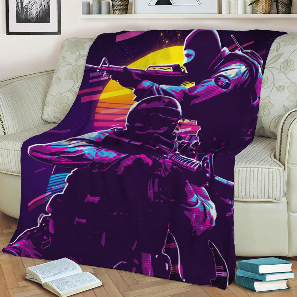 Counter Strike 1 Fleece Throw Blanket