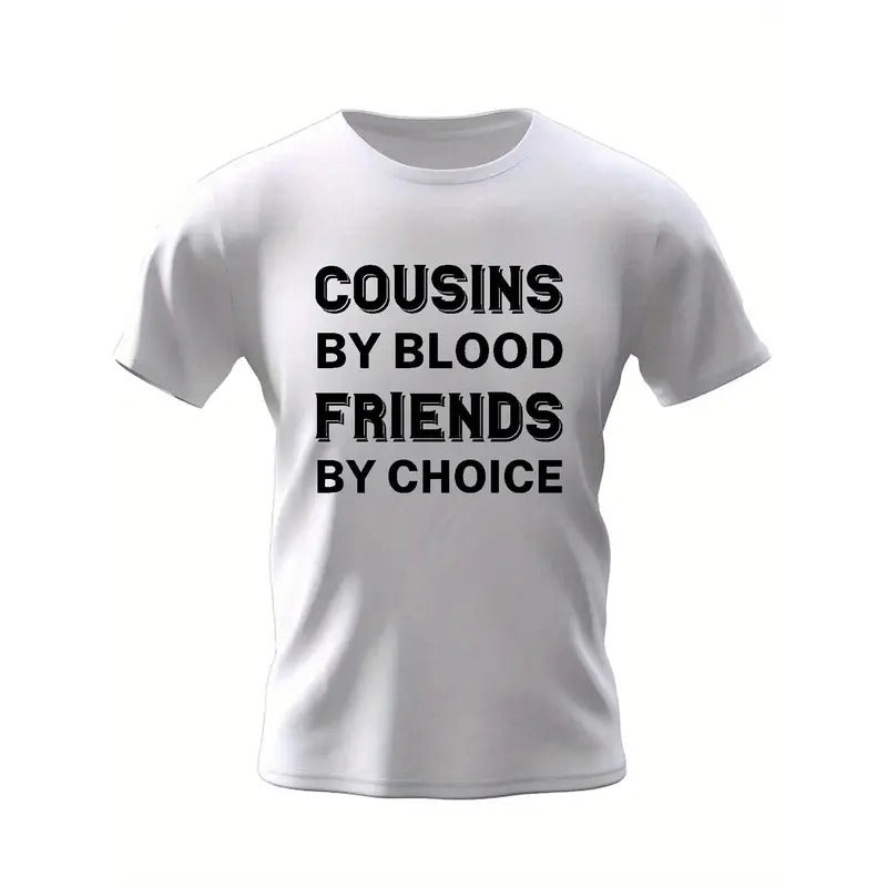 Cousins Friends Print Casual Short Sleeve Summer Made USA T-Shirts