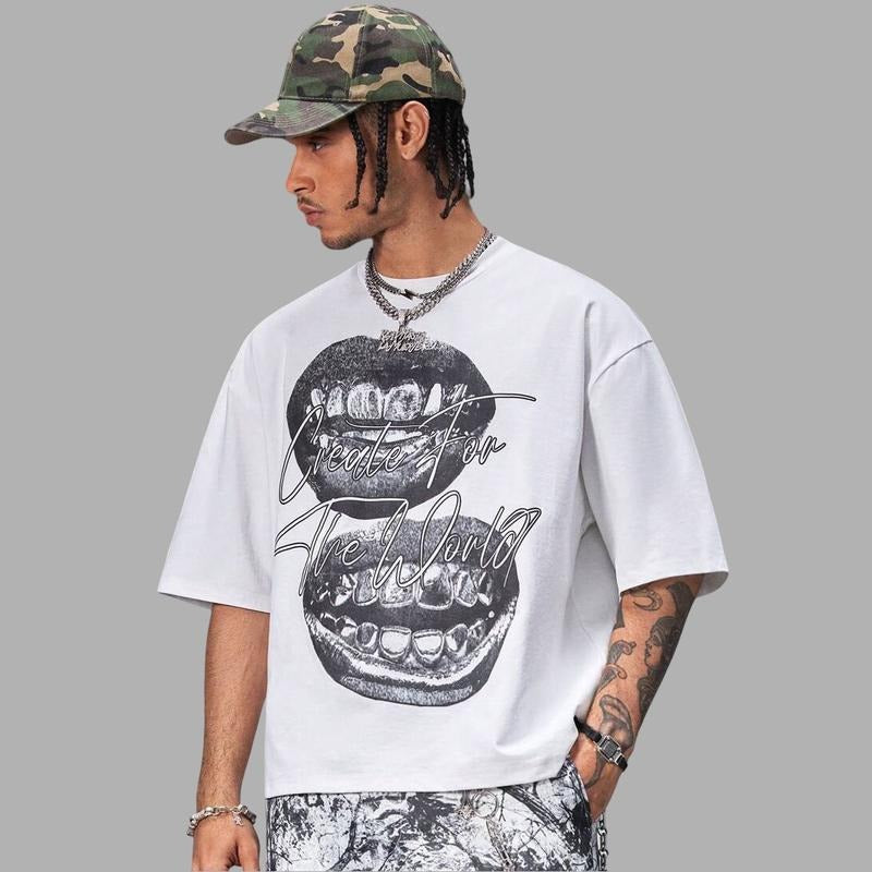 Create World Hip Hop Y2k Streetwear T-Shirts
