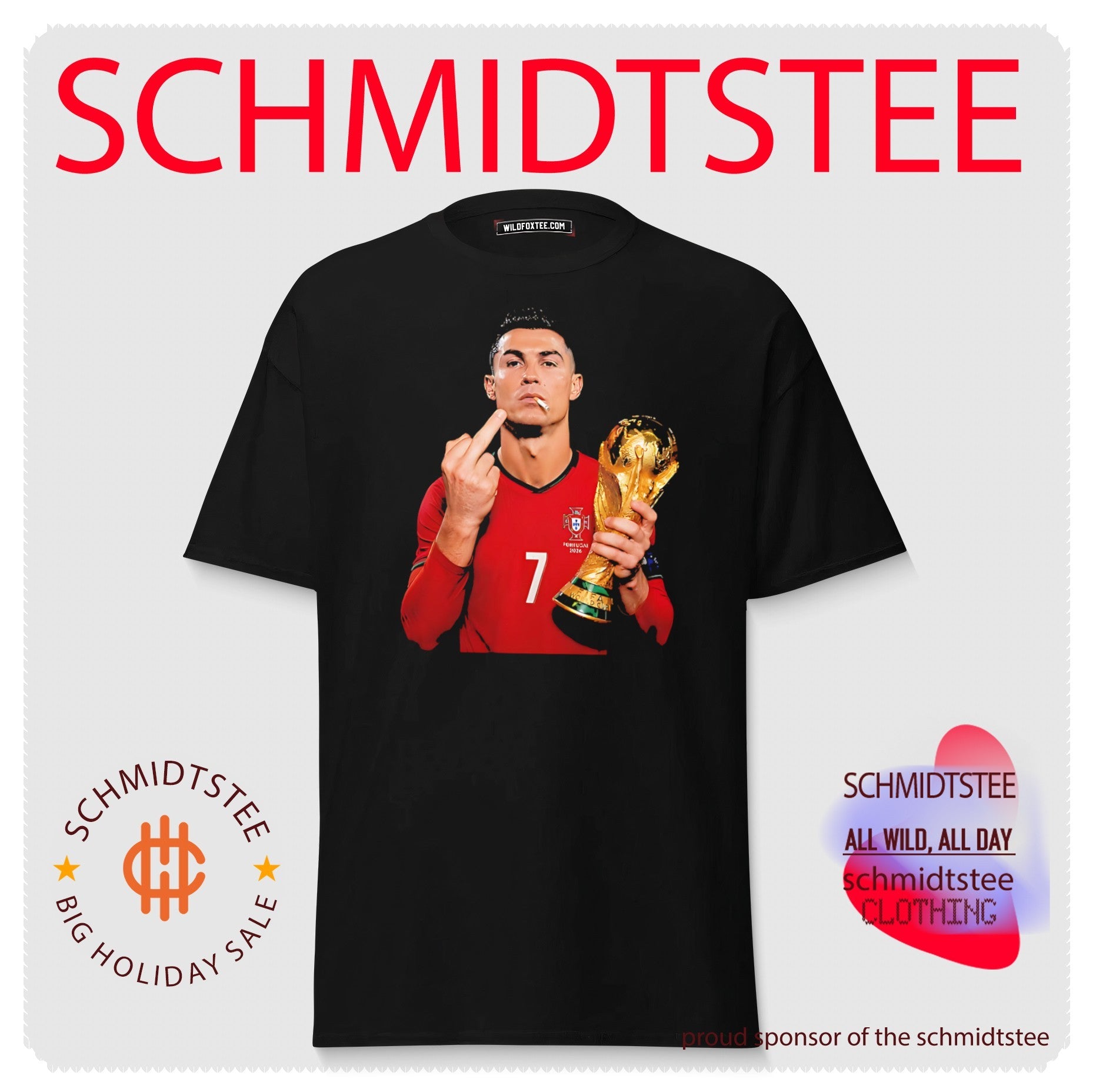 Cristiano Ronaldo middle finger shirt