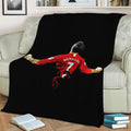 Cristiano Ronaldo Minimal Fleece Throw Blanket