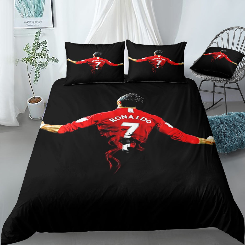 Cristiano Ronaldo Minimal Bedding Set (Duvet Cover & Pillow Shams)