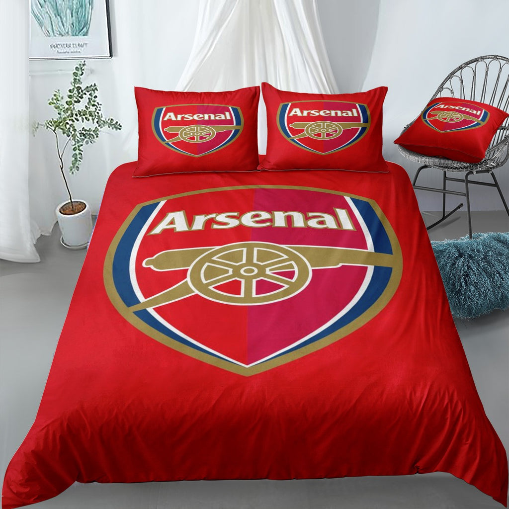 Current Arsenal Crest Bedding Set (Duvet Cover & Pillow Shams)