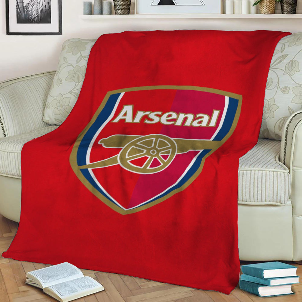 Current Arsenal Crest Fleece Throw Blanket