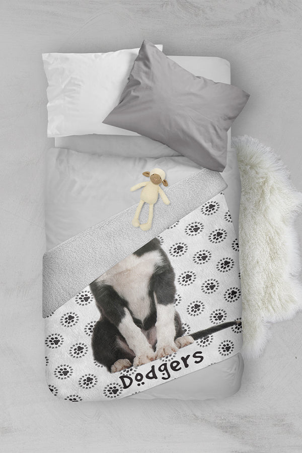 Custom Pet Portrait Blanket