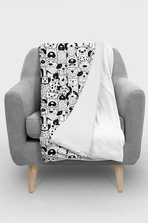 Cute Dog Fleece Blanket
