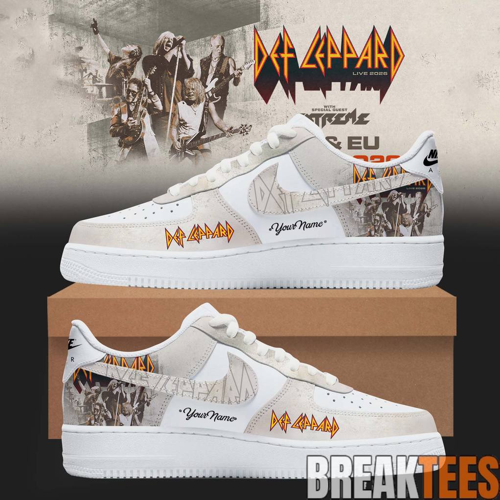 DEF LEPPARD Hysteria Legacy Extreme Tour 2026 Custom Air Force 1