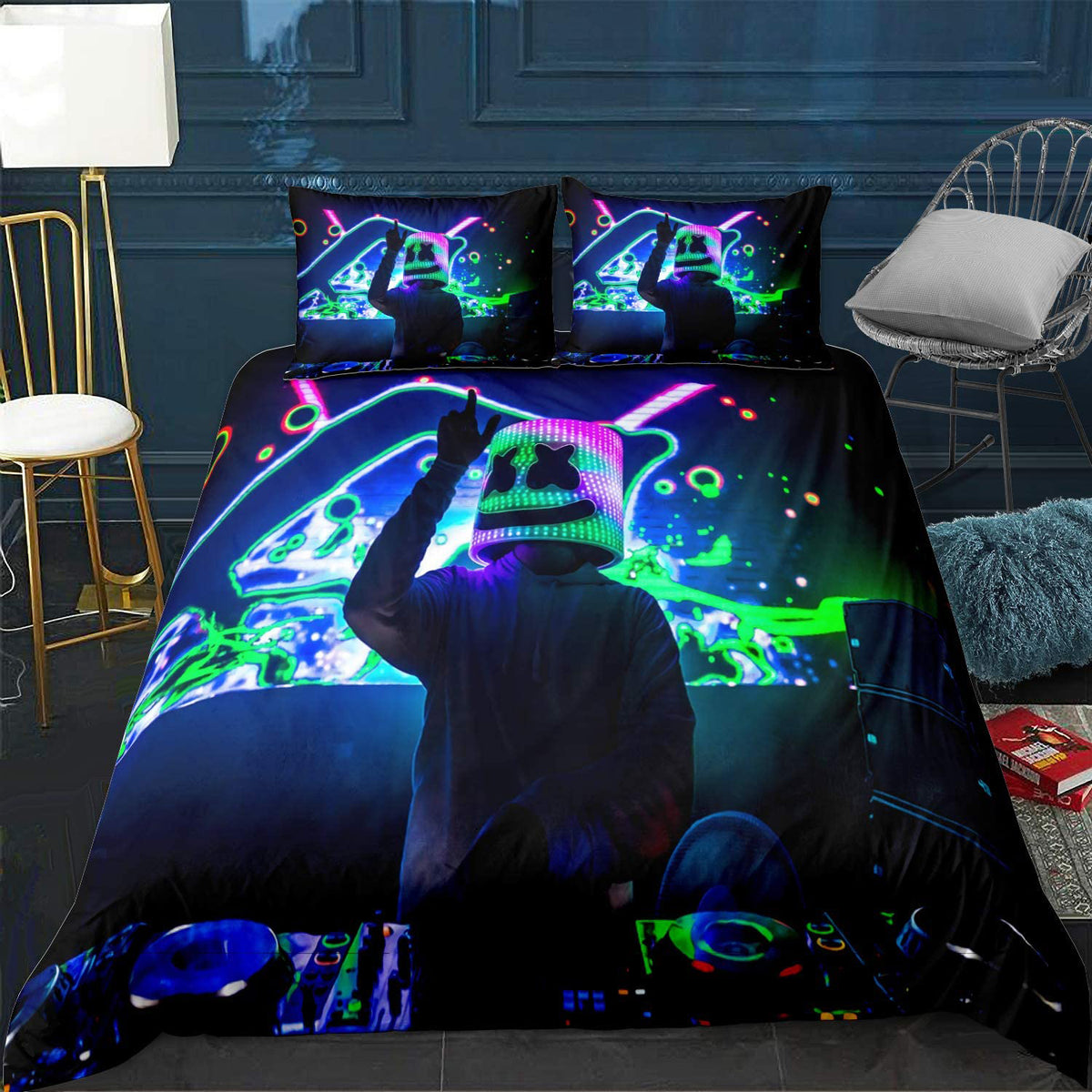 DJ Marshmallow Bedding Set (Duvet Cover & Pillow Shams)