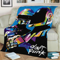 Daft Punk Popart Fleece Throw Blanket
