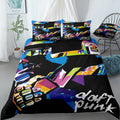 Daft Punk Popart Bedding Set (Duvet Cover & Pillow Shams)