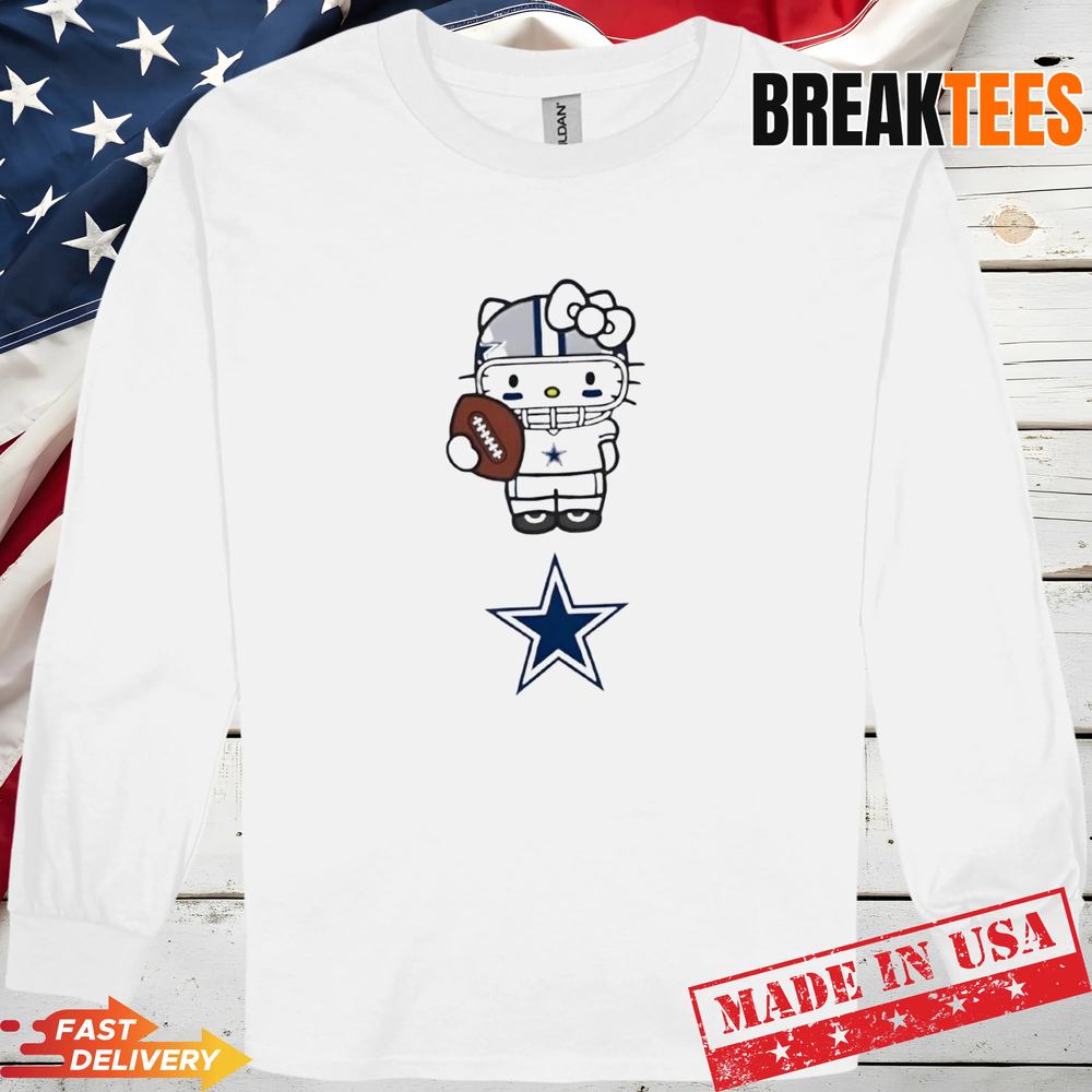 Dallas Cowboys Football x Hello Kitty Anime T-Shirt