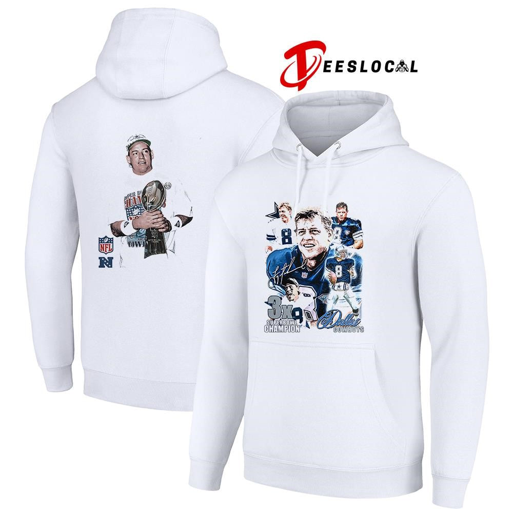 Dallas Cowboys Troy Aikman 3x Super Bowl champion shirt