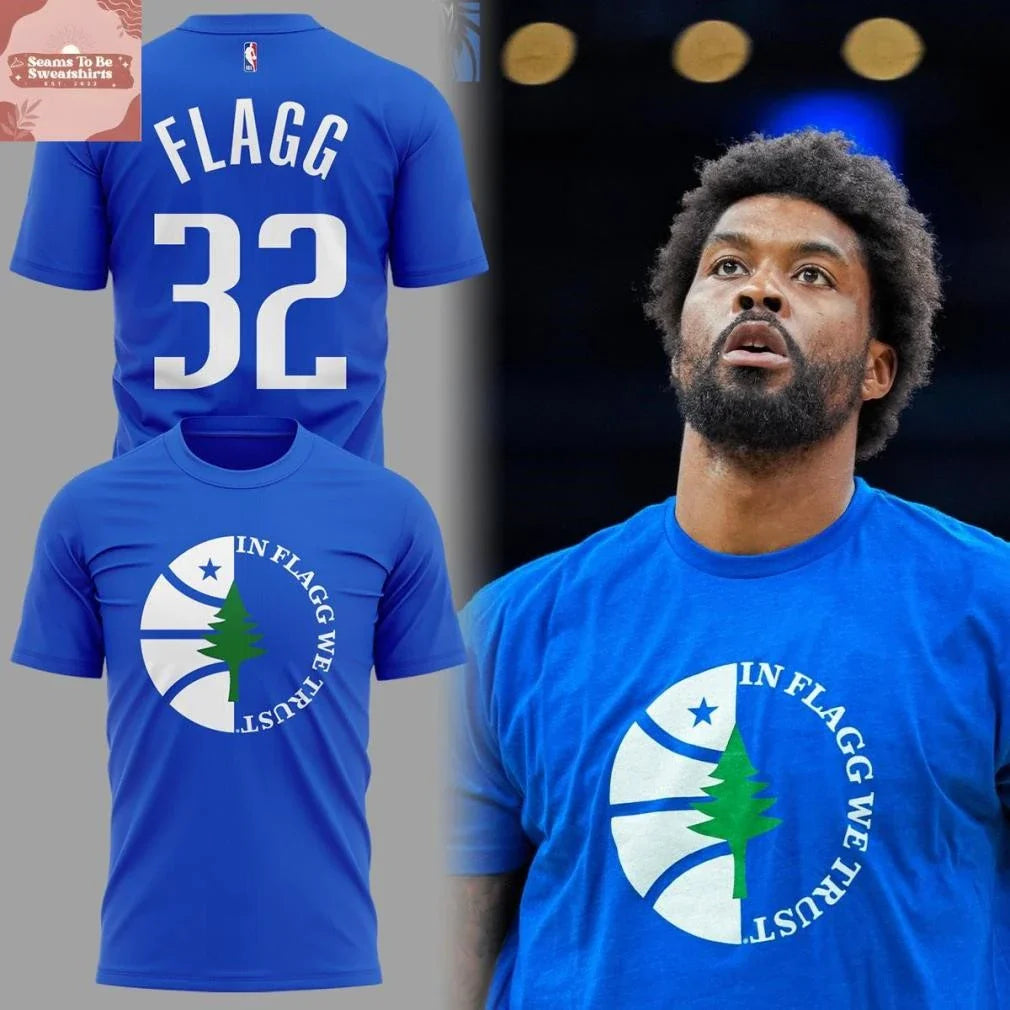 Dallas Mavericks 2026 In Flagg We Trust #32 Shirt