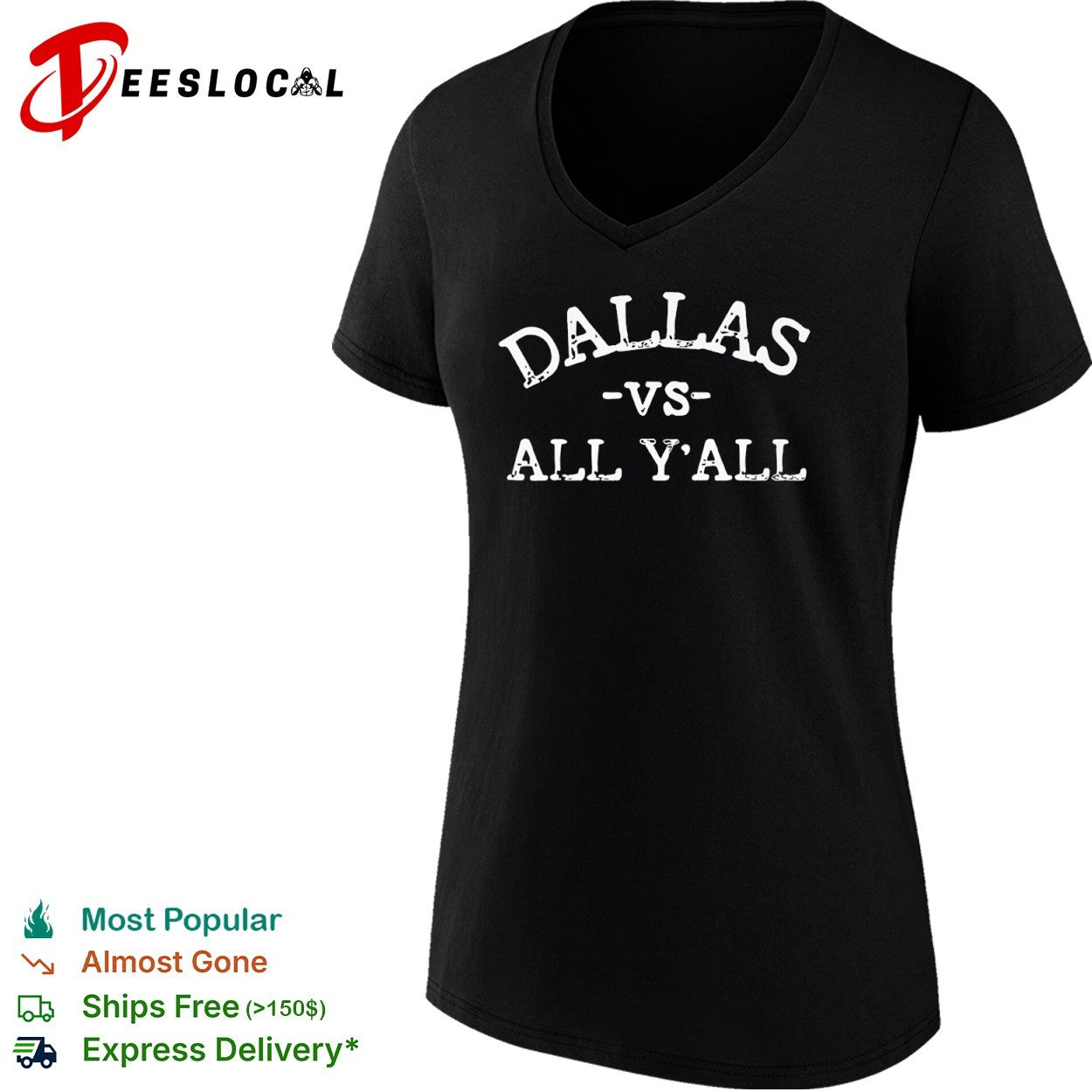 Dallas vs All Yall text Dallas sports shirt