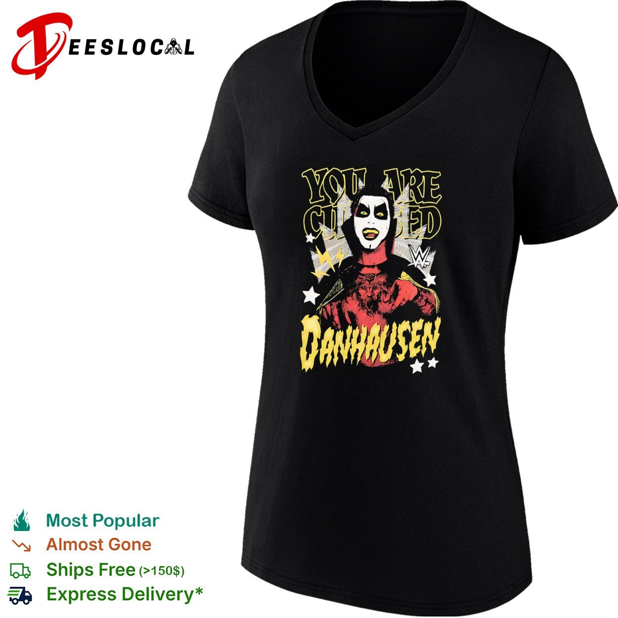 Danhausen You are Cursed WWE Wrestling shirt