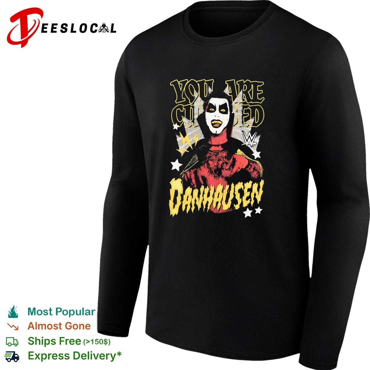 Danhausen You are Cursed WWE Wrestling shirt