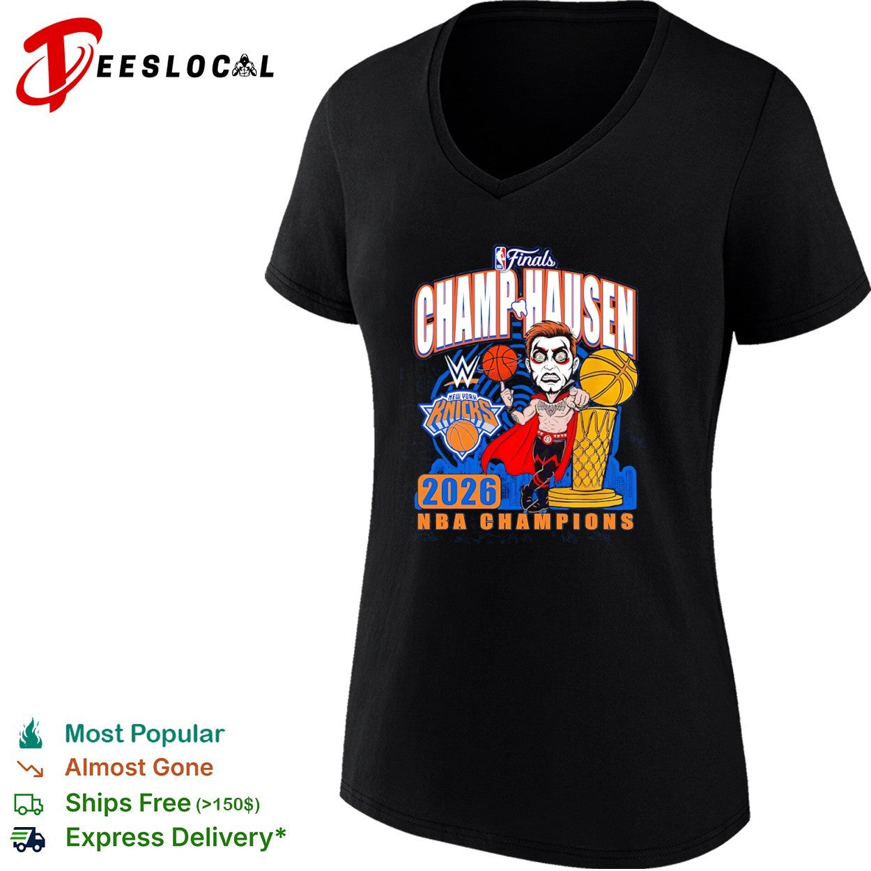 Danhausen x New York Knicks NBA Champ Hausen 2026 NBA Champions Wrestling shirt