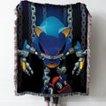 Dark Sonic Woven Tapestry Throw Blanket with Fringe