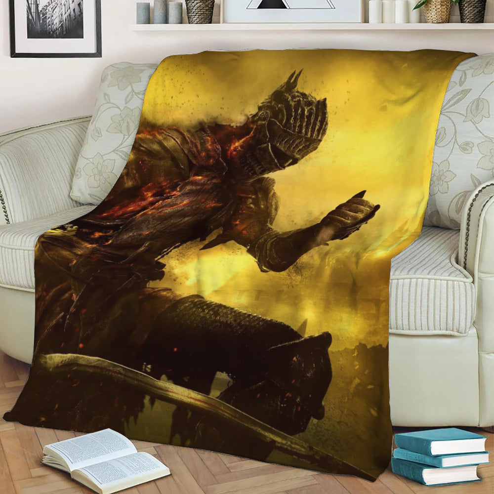Dark Souls 3 Fleece Throw Blanket