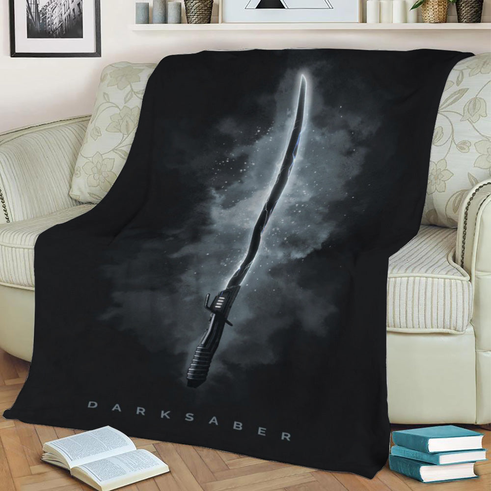 Darksaber Fleece Throw Blanket