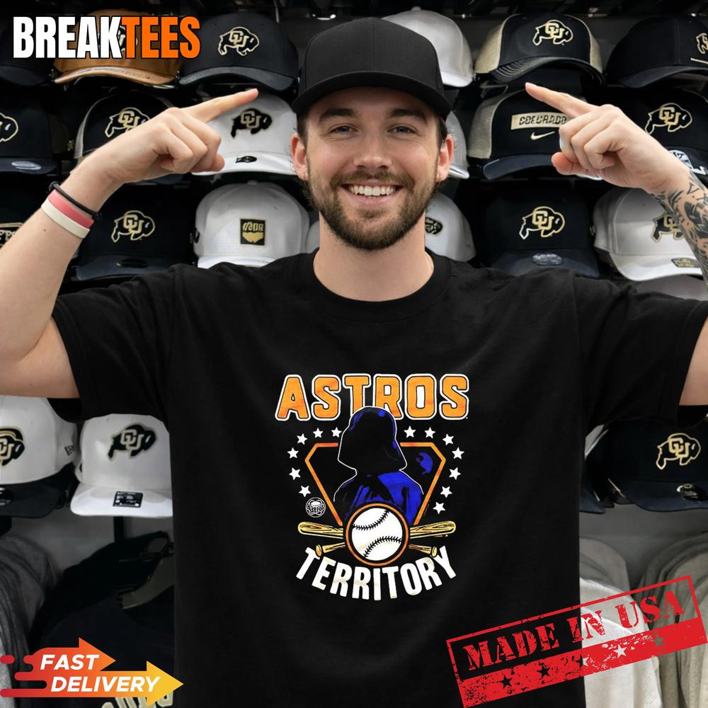 Darth Vader Star Wars Territory Houston Astros Baseball T-Shirt