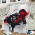 Darth Vader Graffitti Helmet Fleece Throw Blanket