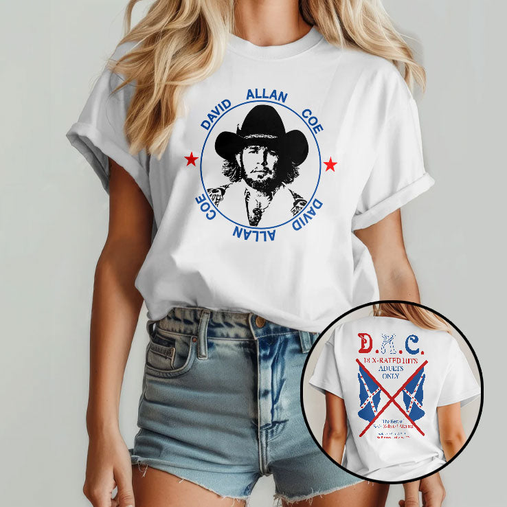 David Allan Coe DAC 18 X-Rated Hits Outlaw Country Music T Shirt