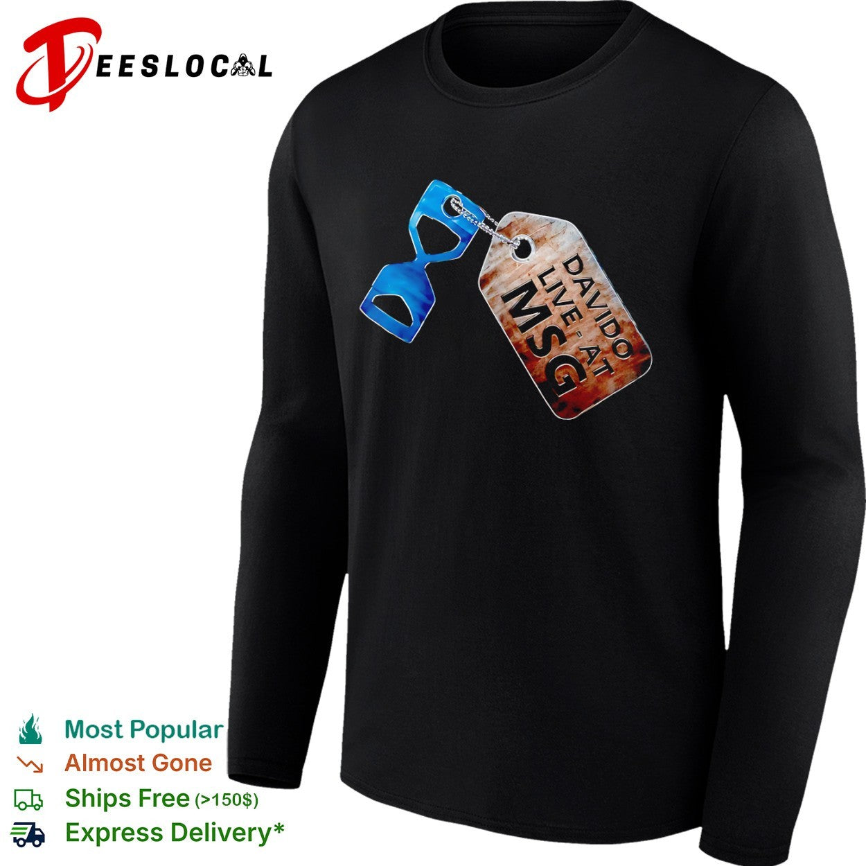 Davido Live at MSG Hourglass Pendant shirt
