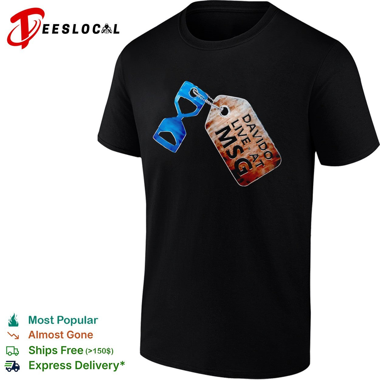 Davido Live at MSG Hourglass Pendant shirt