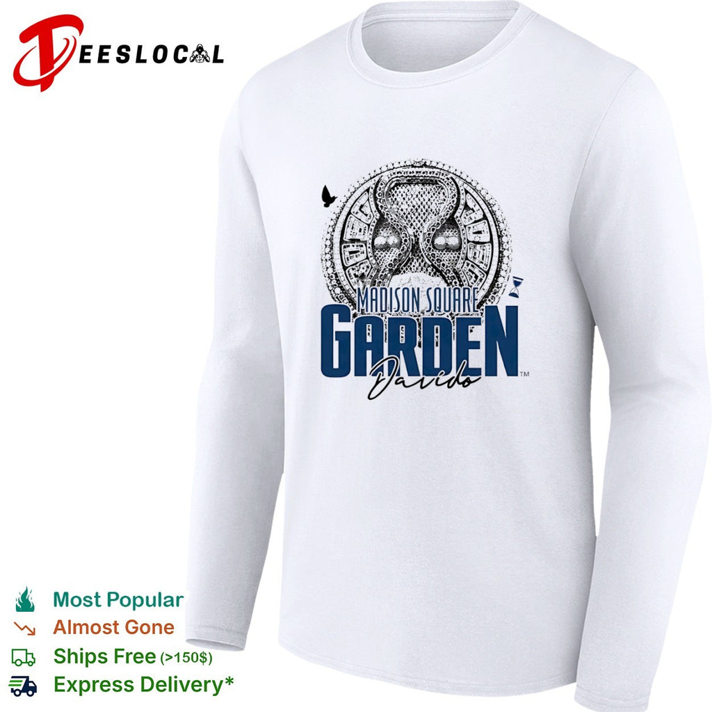 Davido Madison Square Garden Hourglass Diamond Ring shirt
