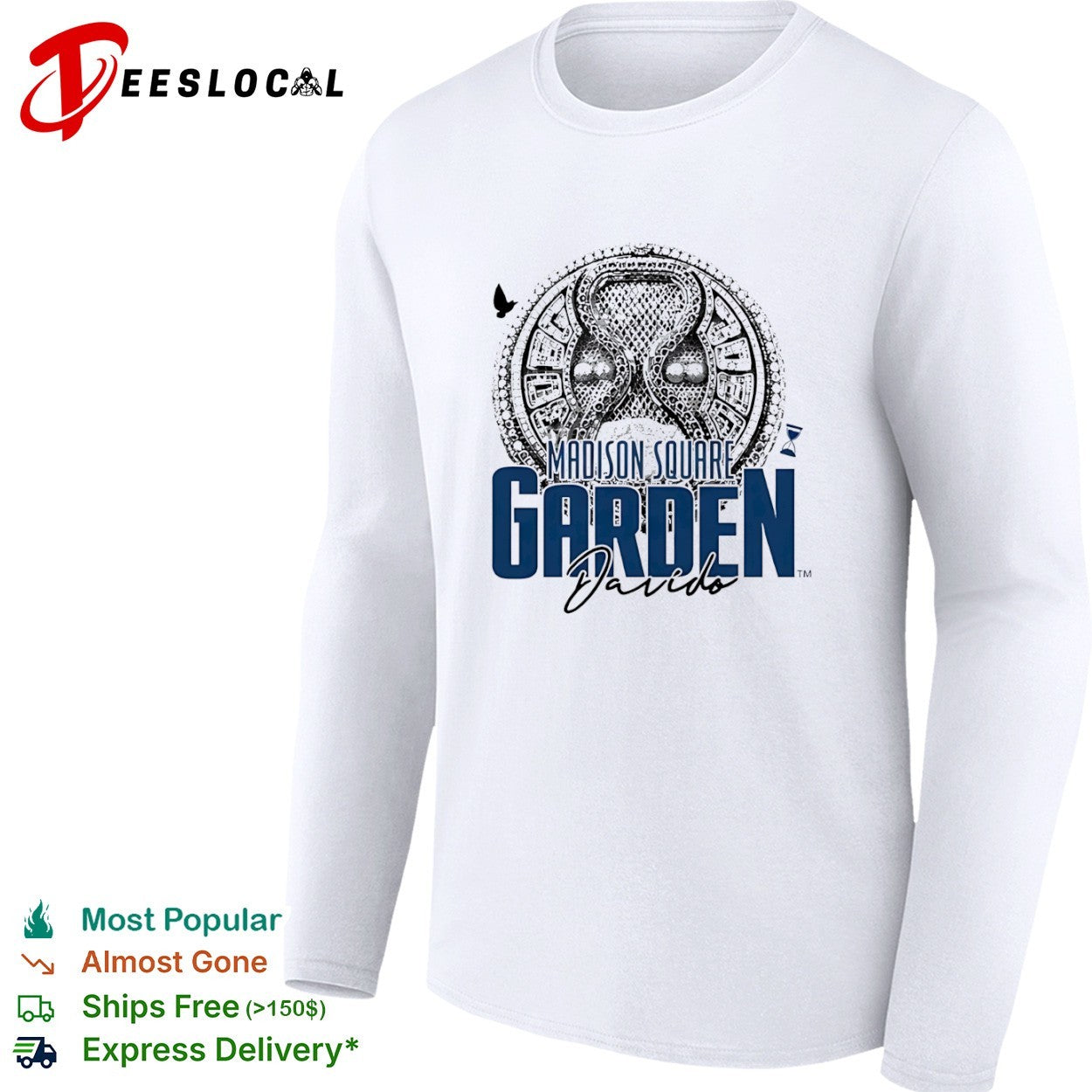 Davido Madison Square Garden Hourglass Diamond Ring shirt