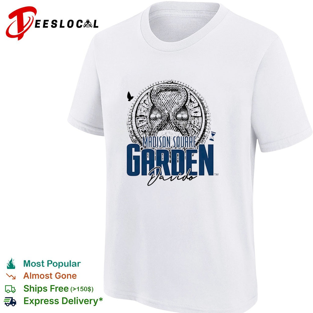 Davido Madison Square Garden Hourglass Diamond Ring shirt