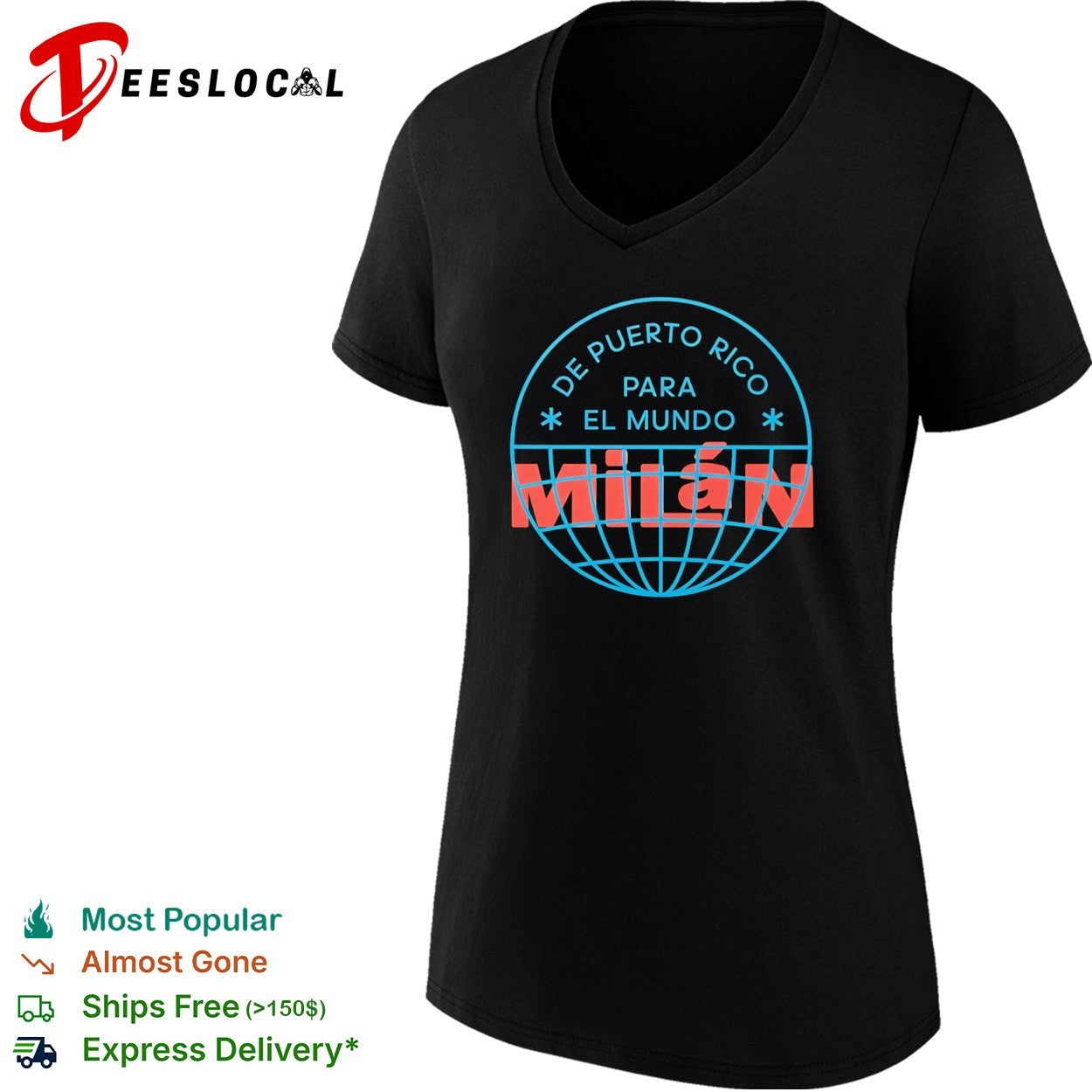 De Puerto Rico Para El Mundo Milán Shirt De Puerto Rico Para El Mundo Milan Shirt